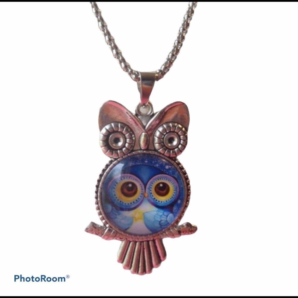 (E1) Cute owl Necklace